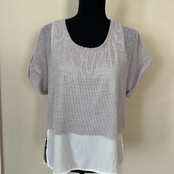 Zara waffle knit layered top - Picture 2 of 3